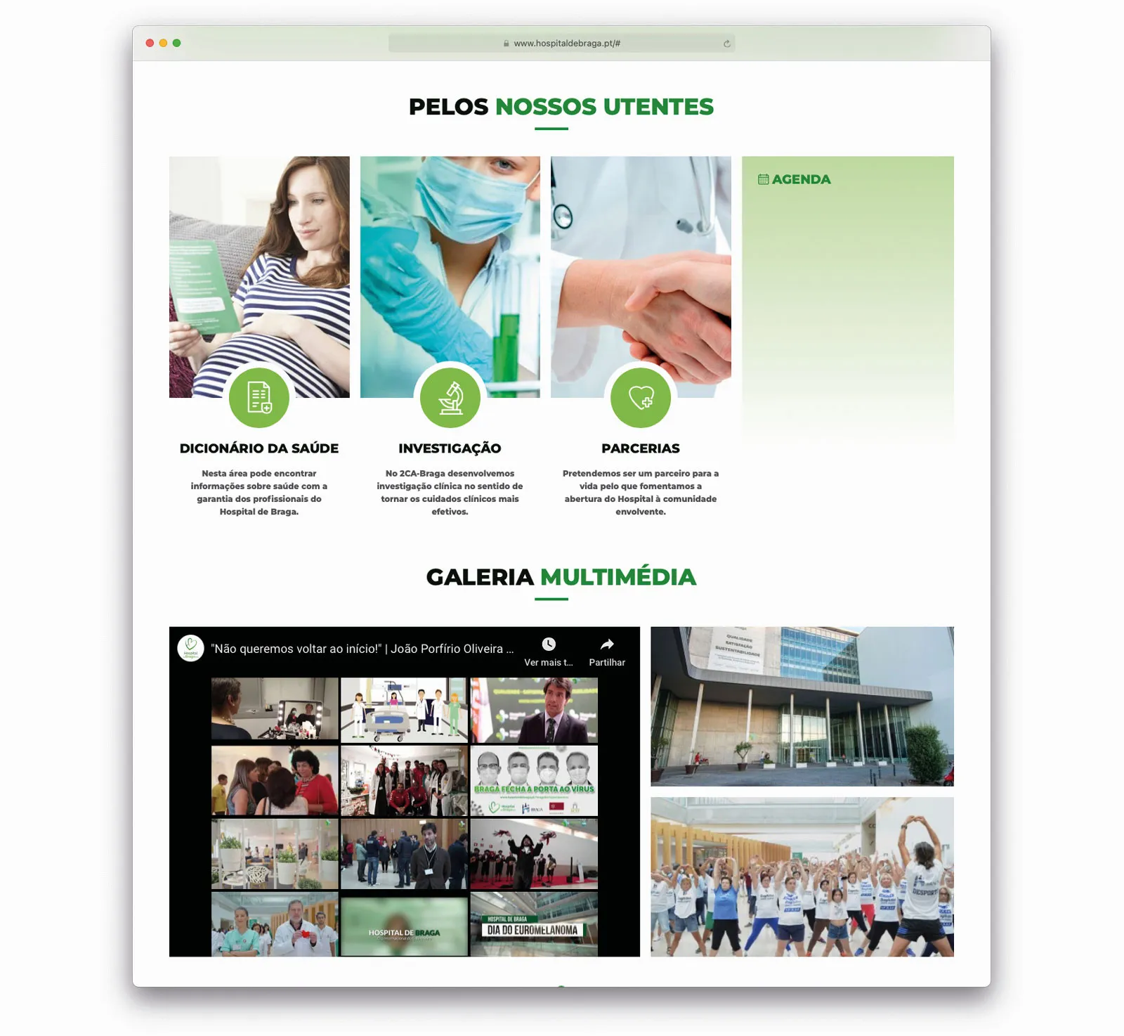 Website Hospital de Braga