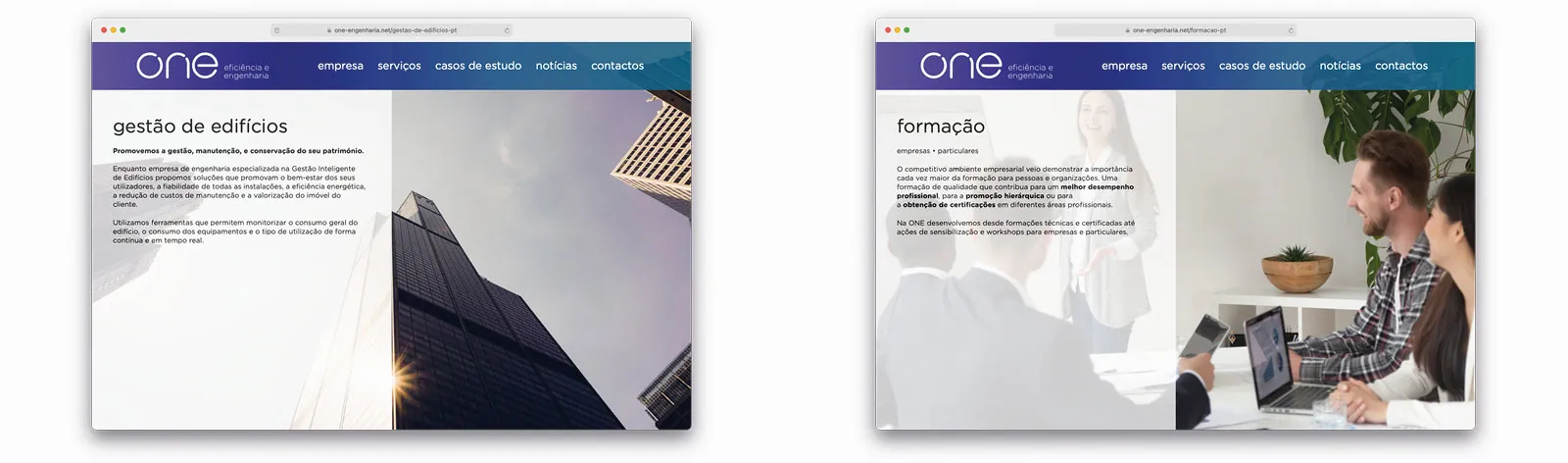 Website for ONE Efficiency and Engineering