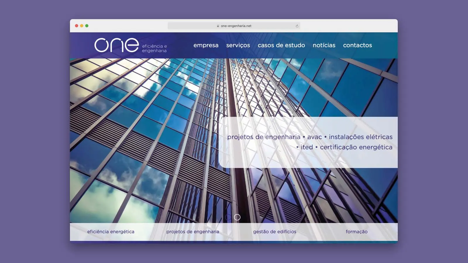 Website for ONE Efficiency and Engineering